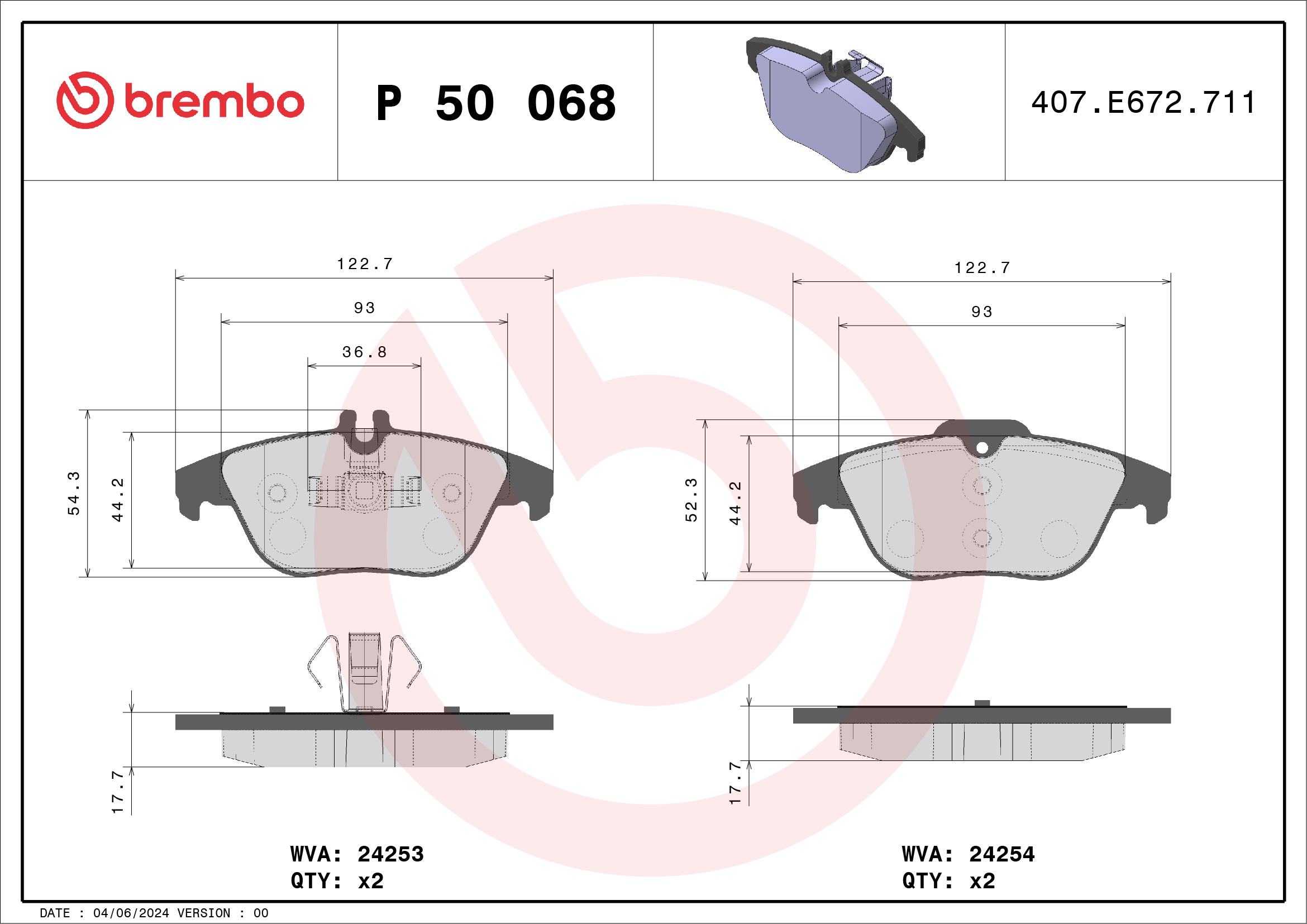 Brembo Brake Pad Set P 28 038 • See The Best Prices