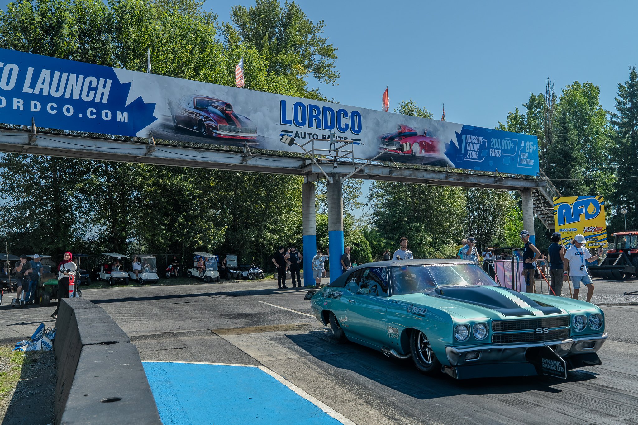 Helluvachevy at Lordco Auto PartsLordco Auto Parts, Smoke, Fire and Thunder at Mission Raceway Park